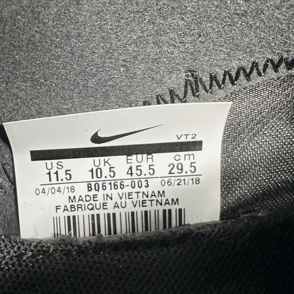 Nike React Element 55 Running Sneaker Mens US Size 11.5 Shoes - Black BQ6166-003 - Picture 10 of 16